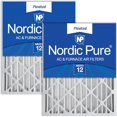 thumbnail image 1 of Nordic Filtres à Air de Four AC Pure 16x25x4 MERV 12, Boîte de 2, 1 of 7