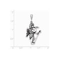 thumbnail image 2 of White Sterling Silver Charm Pendant Antiqued Gabriel Blowing Trumpet, 2 of 2