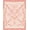 Pink Cream, Pattern 2, variant on ODIKA 8'x10' Washable Area Rug Non-Shedding, Easy Care, Mid Century Pixel Retro Atomic Mosaic Border Motif Geometric for King Size Bedroom Under Bed, Master Suite