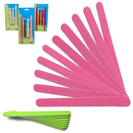 140PC Nail Files Sanding Buffer Polisher Emery Boards Manicure Tool Pedicure Spa