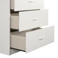 Mainstays Classic 5 Drawer Dresser, White