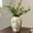 03-green and Beige, variant on for Mom from Daughter or Son, Pastoral Green Ceramic Flower Vase 8.5”, Rustic Cottage Core Decor for Living Room, Bookshelf, Office, Mantel & Table Centerpiece