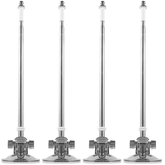 RENACLIPY Stainless Steel Flagpole Bracket Set, Easy to Install Car Flag Holders, , 4 Pieces for Outdoor Use