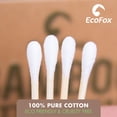thumbnail image 3 of Hisopos de algodón EcoFox de bambú, 200 unidades, biodegradables, orgánicos, 3 of 8