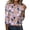 Purple,#096, variant on Halloween Shirts for Women Plus Size Horror 3/4 Sleeve Pullover Spooky Halloween Ghost Pumpkin Printed Tops Funny Crew Neck T Shirts Three Quarter Length Blouse,5XL