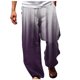 thumbnail image 2 of Pantalones largos de verano para hombre, informales, a la moda, con estampado degradado, cintura elástica, rectos, 2 of 5