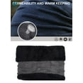 thumbnail image 4 of Deago Winter Beanie Hats Scarf Set Warm Knit Hats Skull Cap Neck Warmer with Thick Fleece Lined Winter Hat & Scarf for Men Women (Black), 4 of 9
