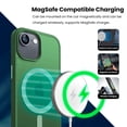 thumbnail image 5 of Entronix Magnetic Case Compatible with iPhone 17e, Frosted Matte Back Cover, Green, 5 of 5