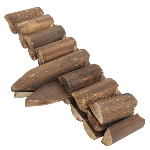 Wooden Fence Decoration Garden Fence with Stake Garden Fence Ornament Multi-use Fence Decor