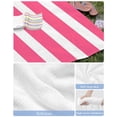 thumbnail image 6 of Pink Striped Beach Towels Oversized Super Absorbent, Modern Simple Monochrome Geometric White Lightweight Bath Towel Quick Dry Sets For Bathroom/Pool/Rv Camping/Beach Play/Gym Room/Picnic 23"x47", 6 of 8