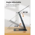 thumbnail image 4 of Laptop Stand for Desk Adjustable Height Telescopic Computer Stand with Pull Out Design Ergonomic Laptop Riser Fits All Laptops &#, 4 of 9