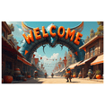 thumbnail image 3 of Steampunk Style Neon Welcome Banner Party Decorations Backdrop Background Event Decors Festival Celebrations Photography Props, 3 of 8