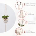 thumbnail image 6 of IBEEDOW 5 Pack Macrame Plant Hangers, Indoor Hanging Plant Holder with Hook Nails, Handmade Macrame Planter Hanging Baskets for Small Plant Pots, Outdoor Flower Pots Holder, 6 of 9