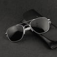 thumbnail image 5 of Gafas de sol clásicas de piloto, de vidrio templado, resistentes a caídas, gafas de seguridad clásicas para conductores, 5 of 5