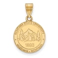 thumbnail image 1 of Solid 925 Sterling Silver with Gold-Toned Montana State University Medium Crest Pendant (15mm x 24mm), 1 of 2