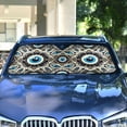 thumbnail image 4 of Gorgeous Eyeballs Car Windshield Sun Shade Foldable Car Front Window Visor Heat and UV Protection 53x23.5, 4 of 8