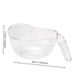 thumbnail image 2 of Leodye 1PCS Handheld Transparent Rice Washing Bowl with Handle Multi-purpose Plastic Strainer for Rice Fruits Vegetables Kitchen Rinsing -10.24 × 4.53 × 6.89 in, 2 of 4