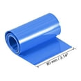 thumbnail image 2 of Tuberías de termocontracción de 80 mm de ancho plano para tres 18650 5 metros azules, 2 of 4
