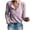 Pink, variant on Womens Henley Shirts Long Sleeve V Neck Button Down Casual Plain T Shirt Tops Loose Fit Blouse Tee