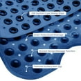 Tripumer Bath Tub Shower Mat 40 x 16 Inch Non Slip Bath Tub Mats Shower