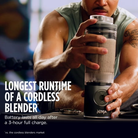 Ninja Blast MAX 20-Oz Portable Personal Blender, Twist & Go Vessel, Smoothie, Frozen Drinks, Ice Crush, BC200LD Lavender NEEDS CLEANING