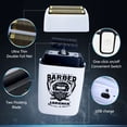 thumbnail image 4 of LARGNER 4-in-1 Professional Barber Hair Clippers for Men, Cordless Haircut & Grooming Kit with Zero-Gapped T-Blade, Foil Shaver & Nose Trimmer, LED Display, Gift for Him, White, 20-Piece, 4 of 12