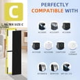 thumbnail image 4 of FLT5000 Replacement Filter C for Germ-Guardian Air Purifier AC5000 AC5000E AC5250PT AC5350B AC5350BCA AC5350W AC5300B,2 True H13 HEPA Filters+8 Activated Carbon Pre-Filters 2 HEPA Filters + 8 Carbon, 4 of 5