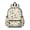 Excavator and Sand Pile White Pattern, variant on Excavator and Sun White Pattern Cute School Backpack with Padded Back and Adjustable Shoulder Straps 13.4"x11"x4.7"