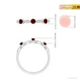 thumbnail image 6 of Angara Natural Round Ruby & Marquise Diamond Ring in 925 Sterling Silver for Women – July Birthstone Jewelry | Ruby and Diamond Ring (Ring Size - 4.5), 6 of 10