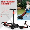 thumbnail image 5 of Open Box KIDSCOTER 2-in-1 Kick Scooter for Kids 3-12, Adjustable Handlebar & Seat, LED Wheels, Foldable - Black, 5 of 10