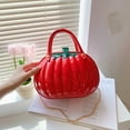 thumbnail image 1 of Bolso bandolera con forma de calabaza para mujer | Bolso pequeño de moda con correa ajustable para otoño, 1 of 7