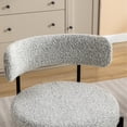 thumbnail image 6 of Black Leg Boucle Dining Chairs, Set of 2 / Beautiful Design for Dining Space, 6 of 6