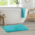 thumbnail image 3 of Nestl Super Soft Shaggy Bath Rug, Absorbent Bathroom Rug, 20" x 32", Teal, 3 of 6