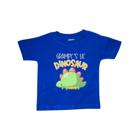 

Inktastic Grampy s Lil Dinosaur with Cute Stegosaurus Gift Baby Boy or Baby Girl T-Shirt