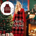thumbnail image 2 of Christmas Aprons Winter Xmas Cooking Apron for Kitchen Holiday Apron with Pockets Adjustable Neck Strap for Women Men Home Decor Accessories, B, 2 of 5