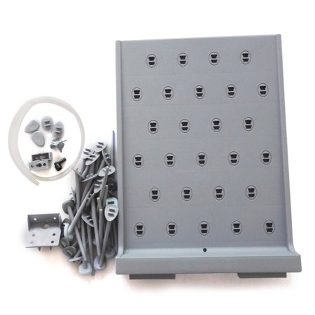 Lab Science Supply Drying Rack 27 Pegs Cleaning Equipment Drying Frame Hanger 2*Laboratory Drying Rack PP Material Anti-corrosive 55*40*12cm 27 Pegs Durable