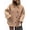 Khaki, variant on Female Trench Coat Long Sleeve Lapel Casual Jackets Winter Outerwear Khaki S