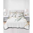 thumbnail image 3 of Sage Green Eucalyptus Twin Size Down Alternative Comforter, Lightweight Comforter Quilt Bedding Set with Pillow Shams Vintage Spring Floral Leaves All Seasons Bed Comforter Duvet Insert 68"x86", 3 of 7