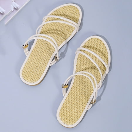 

Vedolay Slippers Shoes Slippers for Women Summer Walking with Arch Support Anti-Slip Breathable Sandals Beige 9