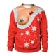 thumbnail image 1 of Sweater Camiseta Para Mujer Impresión Digital 3D Cuello Redondo Pullover Sudaderas Para Fiesta Navideña Methold HA046258-01, 1 of 6