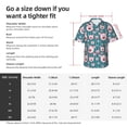 thumbnail image 6 of Lsque Funny Pig Faces pattern Hawaiian Shirt for Men, Unisex Summer Beach Casual Short Sleeve Button Down Shirts-X-Large, 6 of 9