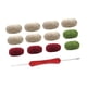 thumbnail image 5 of Kit de manta de ramo de ganchillo, DIY, hecho a mano, tejido a ganchillo creativo, para principiantes Rosa roja blanca caqui, 5 of 9