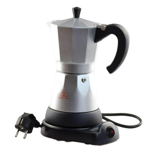Coffee Pot 6 Cup Electric Espresso Coffee Maker Italian Moka Maker 300Ml Portable Moka Pot with Detachable Base Eu Plug