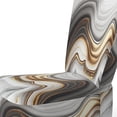 thumbnail image 4 of Designart "Grey-Toned Geode Waves III" Grey Wave Upholstered Accent Chair - Modern Arm Chair For Bedroom, 4 of 5