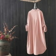 thumbnail image 4 of Essential Solid Color Duster Cardigan, Airy Lightweight Blouse with Relaxed Fit & Casual Elegance for Everyday Outfit Completions,Pink S, 4 of 4