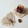 thumbnail image 1 of Posavasos trenzado de algodón creativo para el hogar, cojín de copa de macramé hecho a mano, alfombrilla antideslizante de estilo bohemio Tan Jianjun  unisex, 1 of 2