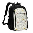 thumbnail image 1 of Disketp Colorful Mushrooms and Plants Mochila de Viaje Estampada para Laptop con Puerto de Carga USB, Mochila Impermeable para Computadora – Regalo para Hombres y Mujeres, 1 of 7