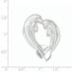 Sterling Silver Poli Nez à Nez Dauphin Coeur Chaîne Glissière QC8720 (mm x mm) – image 2 sur 2