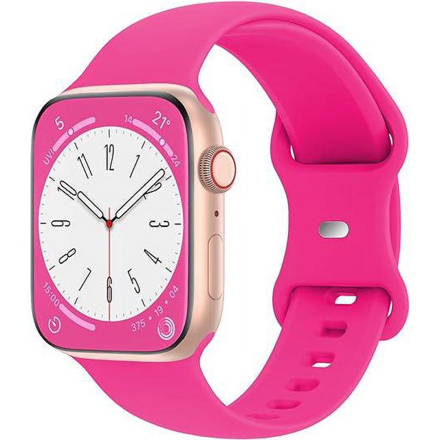 Correas compatibles con Apple Watch de 38 mm, 40 mm, 41 mm, 42 mm, 44 mm, 45 mm y 49 mm, correa de repuesto de silicona suave para accesorios deportivos para iWatch Series Ultra/Ultra 2
