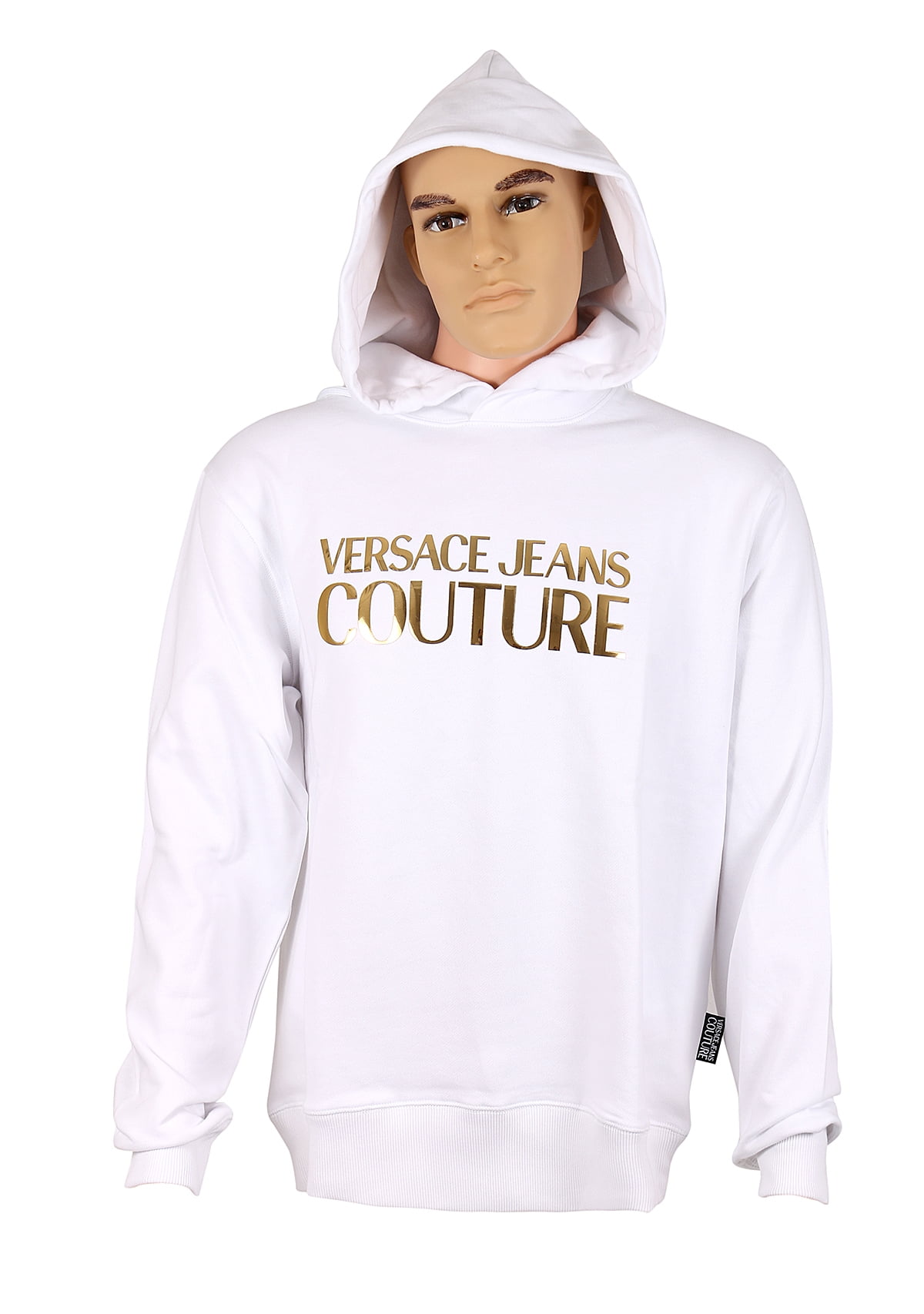 Versace Jeans Sweatshirt Hoodie Cotton Man White B7GQA7FA 3 Sz XL PUT OFFER 